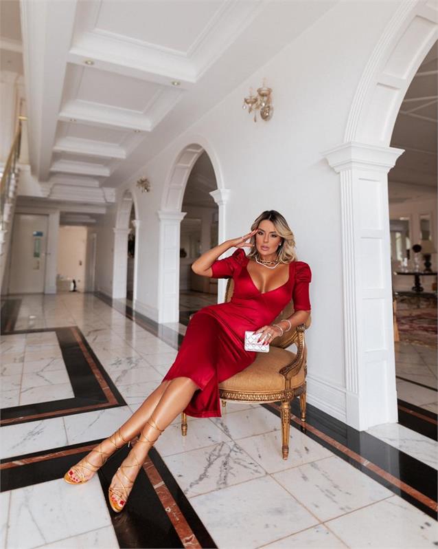 VESTIDO GEOVANNA MARSALA